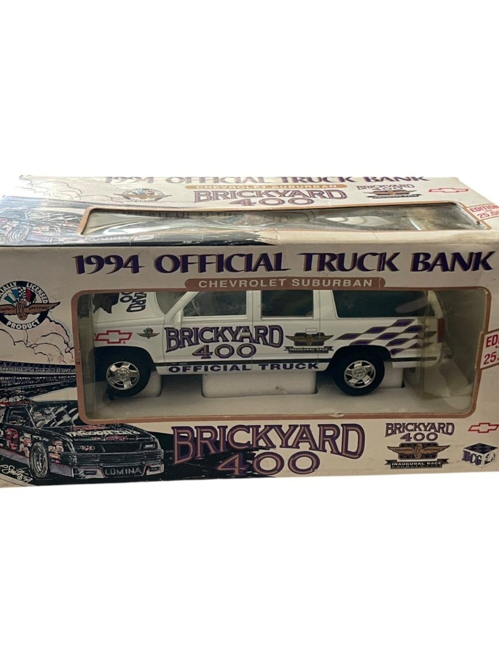 1994 Brookfield Brickyard 400 Chevrolet Suburban Official Truck Bank 1:25 Scale